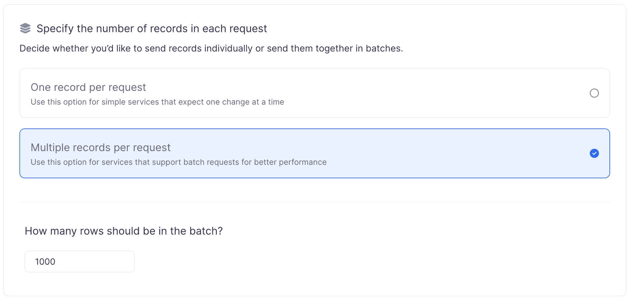 Select the request body in Census